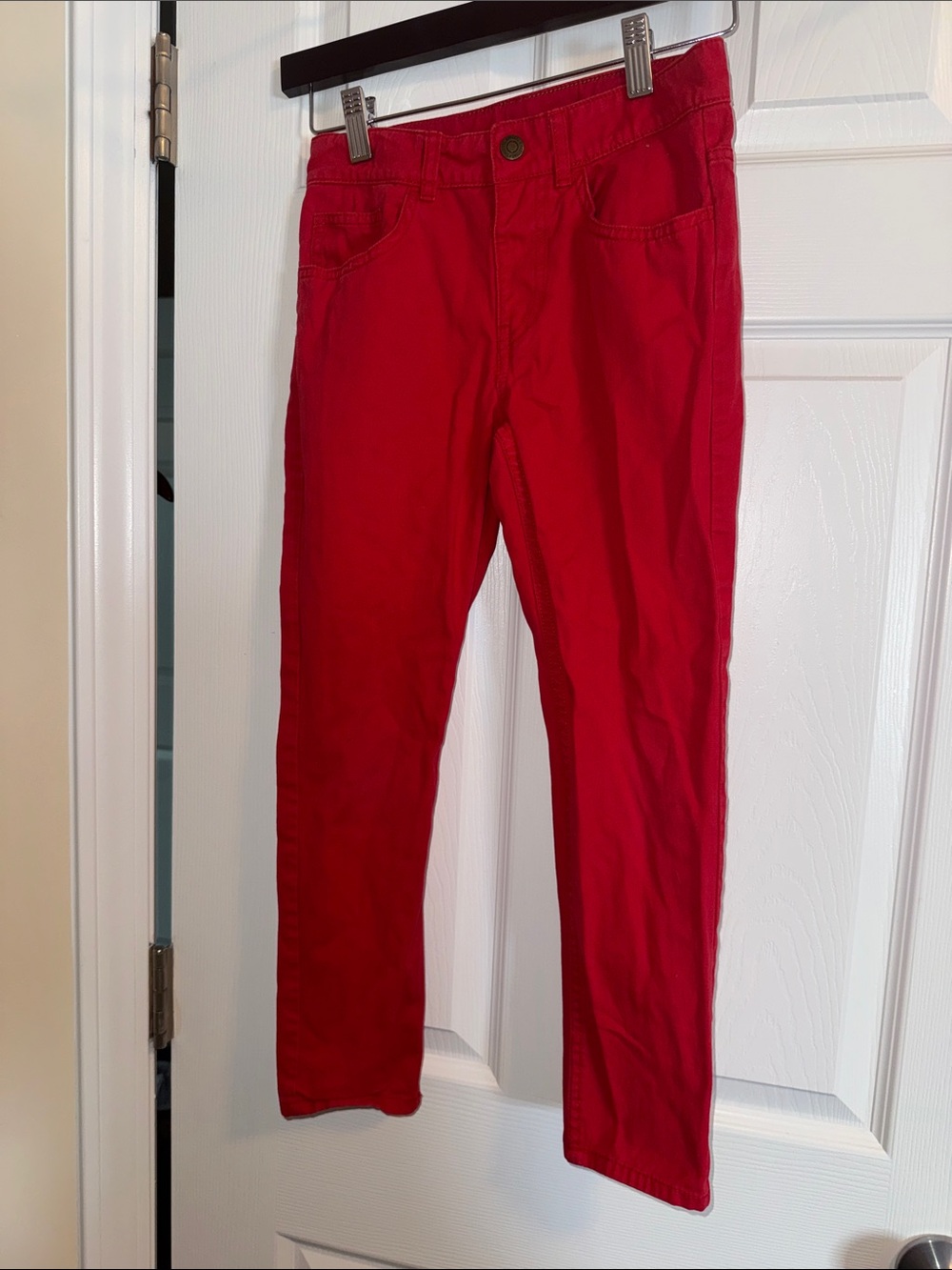H&M Red Slim Twill Pants comfortable and stylish boys size 8